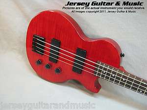 Epiphone Les Paul Special Bass Guitar, Trans Red  