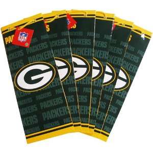 Pro Specialties Green Bay Packers Team Logo Slim Size Gift Bag (6 Pack 