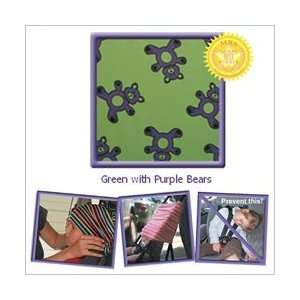  Melrose Kids Green and Purple Bears Head Snuggler Baby