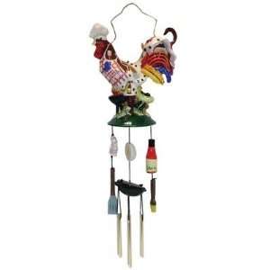  Poultry In Motion BBQ Chicken Windchime Patio, Lawn 