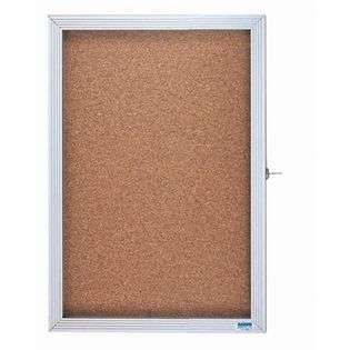 Aarco Products EBC2436 1 Door Enclosed Bulletin Board Cabinet 