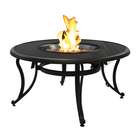 Outdoor Greatroom Company 42 Fire Pit Table   Black Glass Table w 