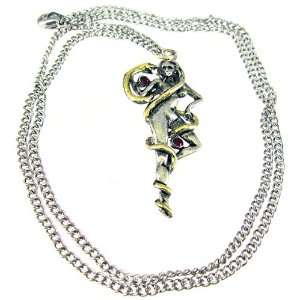    `Daena` Two Tone Pewter Pendant / Necklace Talisman Jewelry