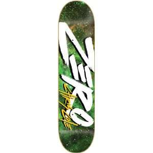 Zero Cole Space Age Skateboard Deck   7.75 Green  Sports 