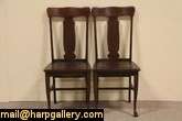 From the Arts and Crafts or Mission Oak period about 1900, a set of 10 