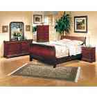   Company Louis Philippe Sleigh King Size Bedroom Set in Cherry Finis