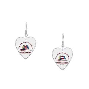  Earring Heart Charm All American Outfitters Firefighter 
