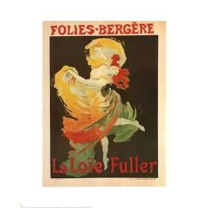  Folies Bergeres  La Loie Fuller by Jules Cheret 17x23 
