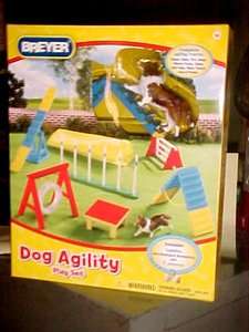 Breyer #1509 Sheltie Sheepdog Dog Agility Play Set NIB  
