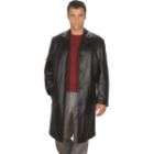Excelled Mens Lambskin Leather Walking Coat