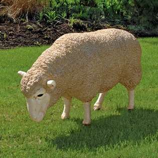 Design Toscano Merino Ewe Life Size Head Down Sheep Statue at  