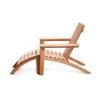 Polywood Adirondack Glider Chair & Ottoman Set   Finish White