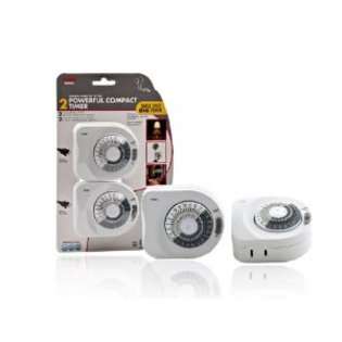 Tork 403A2 Mechanical Indoor Light Timer   15A   2 Pack 