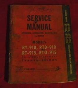 Service Manual Fuller Twin Countershaft Transmission  