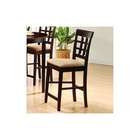 Wildon Home Derby Wheat Back Bar Stool in Cappuccino (Set of 2)