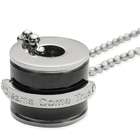   Stainless Steel Dreams Come True Black Barrel Pendant Necklace 22