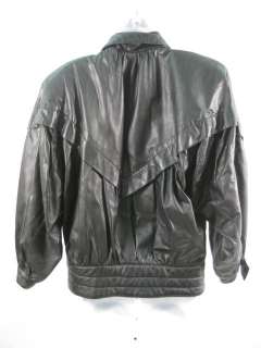 MANA GOLANI Leather Bomber Jacket Sz S  