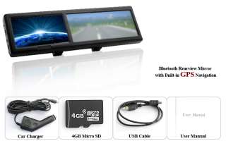   Rearview Mirror with Built in GPS Navigation (4.3 Inch Touchscreen