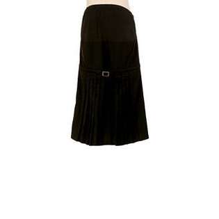Side Buckle Skirt    Plus Pleated Buckle Skirt