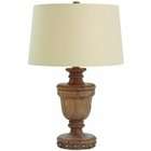 Arteriors 12653 142 Ethan Natural Wood and Iron Stud Lamp, Taupe and 