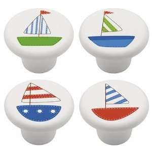  Sailboat Furniture Knobs   Set of 8