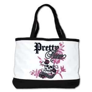   Bag Purse (2 Sided) Black Pretty Poison Forever Skull and Crossbones