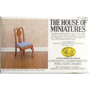  The House of Miniatures Queen Anne Side Chair/ Circa 1740 