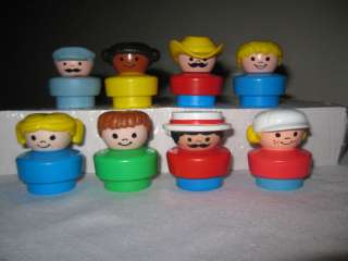 Fisher Price Chunky Little People 8 Figure Lot Set 1  