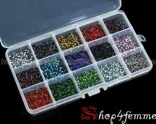 15 Colors Total 21600pc ss6 Hot Fix Iron On Rhinestones  