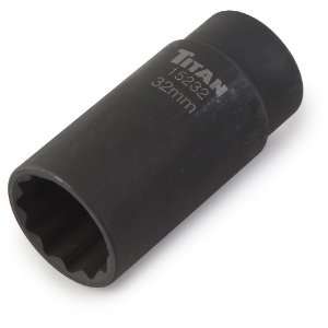  Titan 15232 32 mm 1/2 Drive 12 Point Axle Nut Socket 
