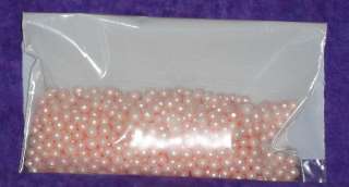 Pearls, Pink edible sprinkles, 4mm,bagged,quins, decorating.  