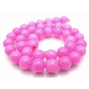   Pink Fuchsia Fuschia Jade 8mm Round Beads 16 Arts, Crafts & Sewing