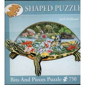  Bits & Pieces 750 Piece Shaped Puzzle   Turtle Pond By 