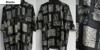 new mens hawaiian print cotton shirts made in korea