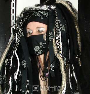 This Mask is Black breathable cotton with grey Gears and Cogs 