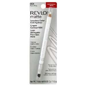 Revlon Matte Luxurious Color Kohl Eyeliner, Pure White, 0.035 Oz / 1.0 