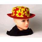 Forum Red & Yellow Daisy Clown Hat Derby Costume Accessory