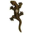 Companys Coming Solid Brass Gecko Doorbell   Antique Brass