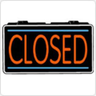 LED Neon Sign Store Closed Sign Closed 13 x 24 Simulated Neon Sign 