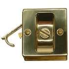 STANLEY HARDWARE Pocket Door Latch 2 1/2X2 11/16   Bright Brass
