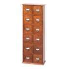 Leslie Dame 39 1/2H x 15 1/2W x 6 3/4D Solid Oak Library Style 