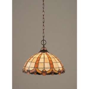 Toltec Lighting 10 989 Any Chain Hung Pendant with 14.75 Butterscotch 