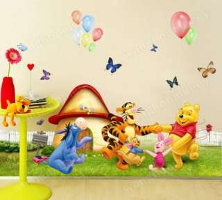   the Pooh + Meadow Removable PVC Wall Sticker Kids Home Decor  