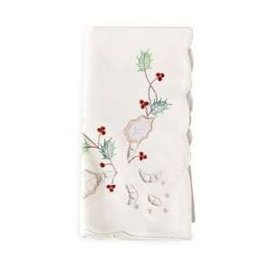 Bardwil Holiday Embroidered Napkin 19 (only 1 left)  