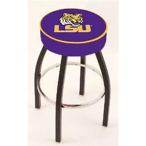  LSU Tigers 25 Single ring Swivel Bar Stool with 4 Thick Seat 