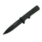   Wesson Homeland Security Large Black Aluminum Drop Point Pocket Knife