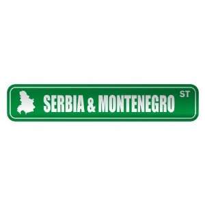   SERBIA & MONTENEGRO ST  STREET SIGN COUNTRY