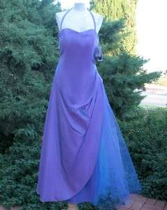 NWT Jessica McClintock Purple Taffeta Tulle Dress Size 7  