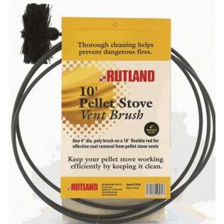 Rutland 17419 3 inch Pellet Stove/Dryer Vent Brush with 20 ft flexible 