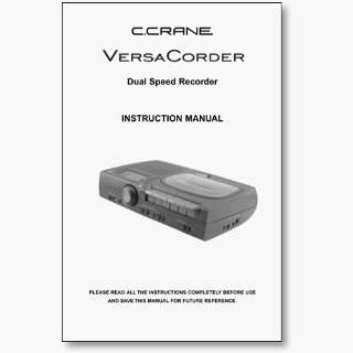  VersaCorder Instruction Manual